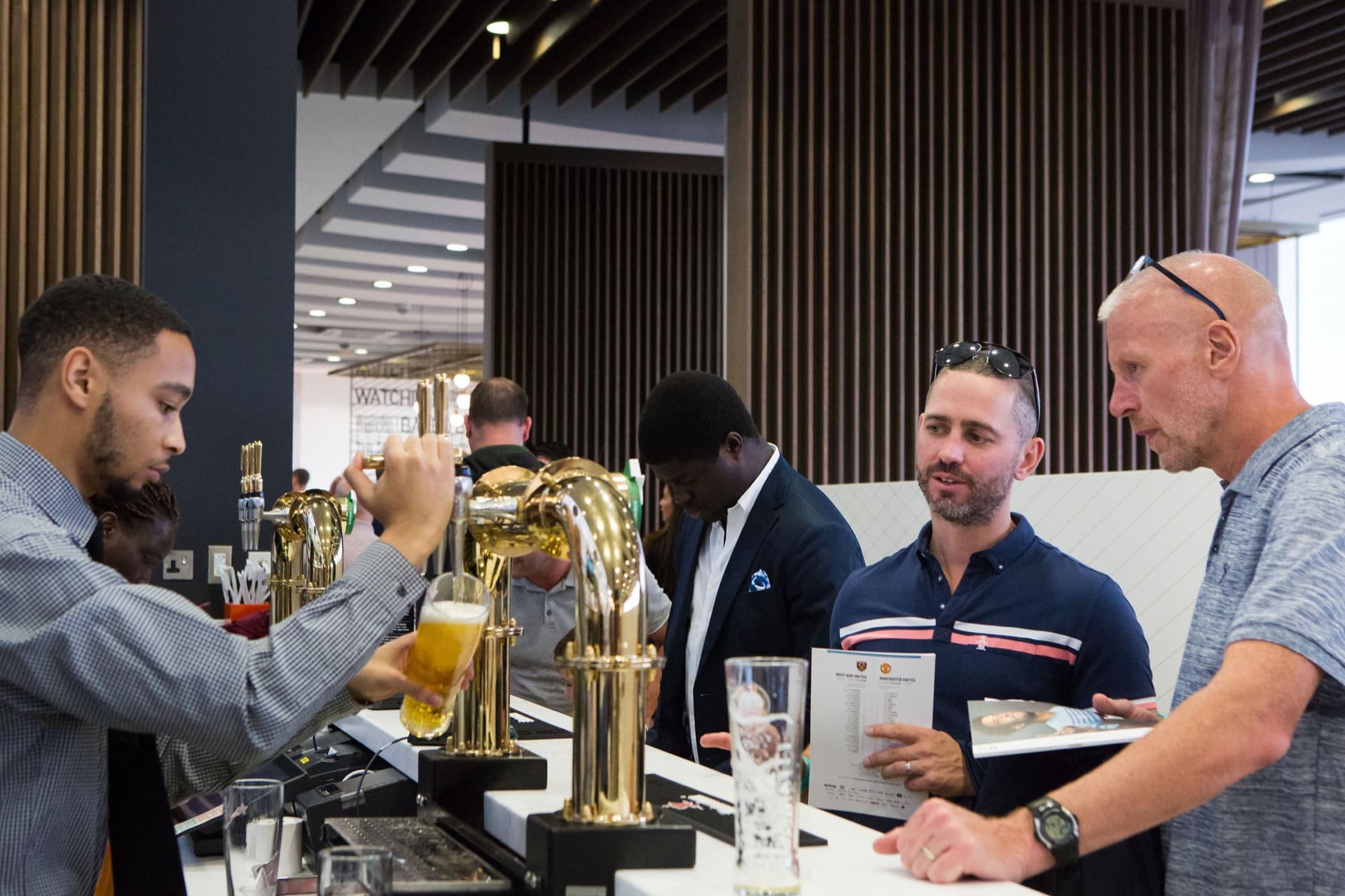 Academy Bar hospitality seating in blocks 207/209