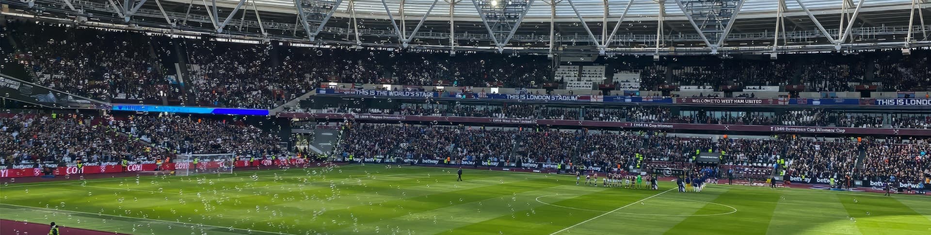 London stadium full of fans