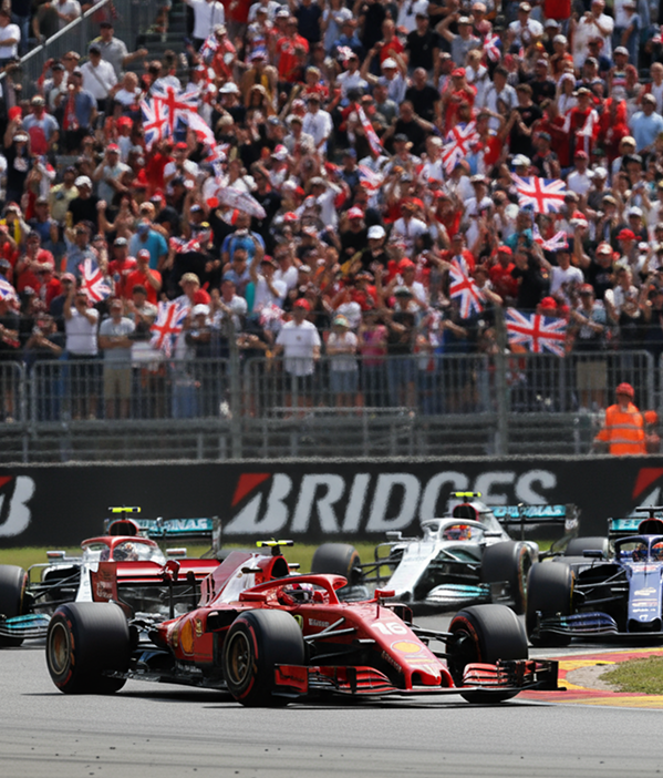 Premium UK sporting event crowd
